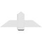 Ekena Millwork Eugene Architectural Grade PVC Gable Bracket, 36"W x 13 1/2"H x 6"D x 6"F, 9/12 Pitch GBP036X14X0606EUG00 - alternate 2